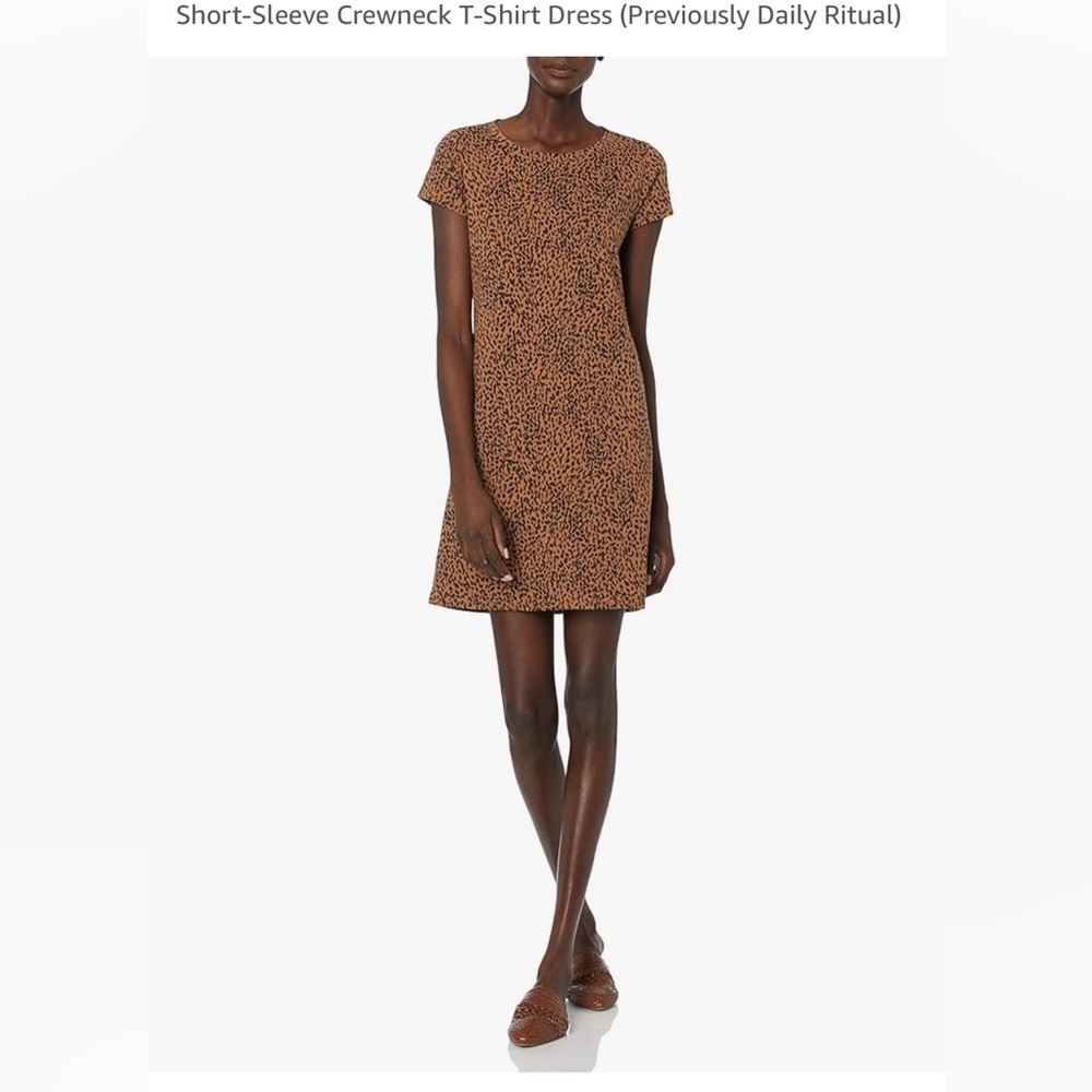 Leopard cotton dress nwt